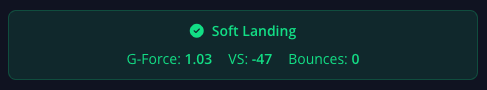 Landing feedback